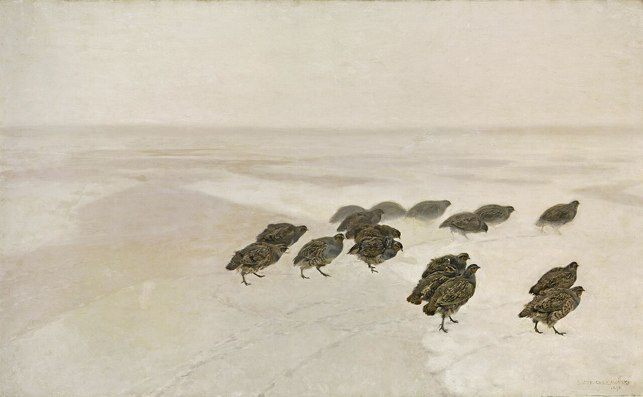 Inspiracja: Józef Chełmoński – Kuropatwy